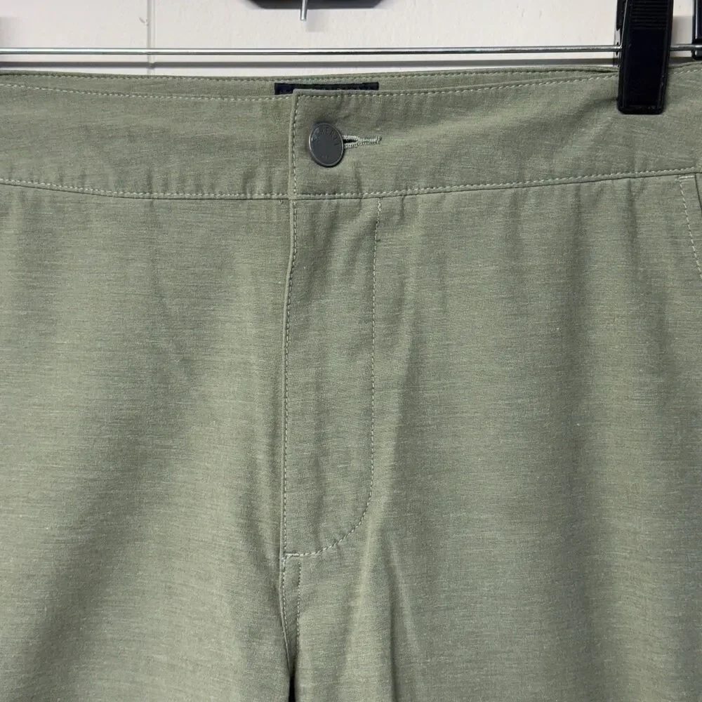 Faherty All Day Shorts Performance Drawstring Chino Olive Green Men Size 29 EUC